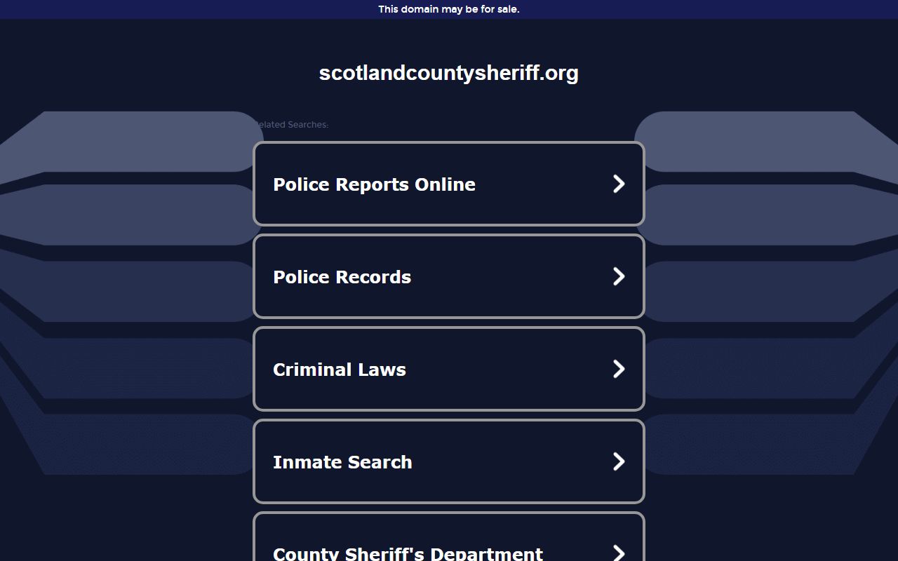 Scotland County Missouri 72 hour booking sheriff office